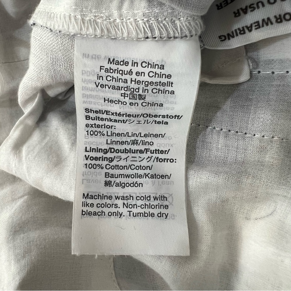 J. Crew 100% Linen Gingham Beauchamps Jumpsuit Size 4 - Picture 9 of 11